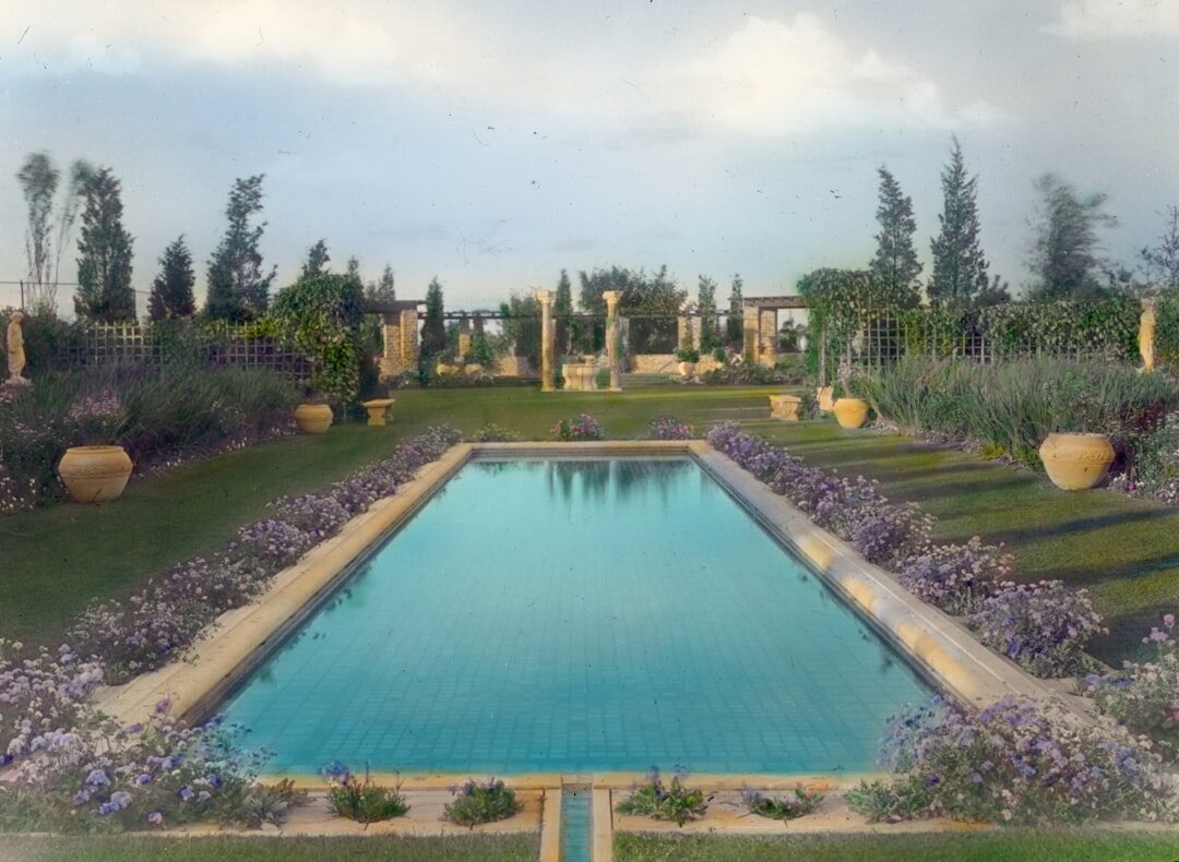 celebrity garden and pool